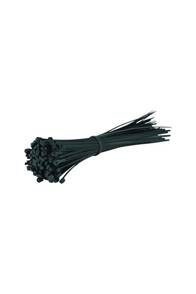 ERAKS CAR ACCESORIES Kablo Bağı Plastik Cırt Kelepçe 4,8x380mm 100 Adet Siyah