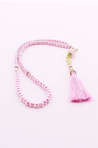 BiTon Toptan Tesbih Lüks Vavlı Püsküllü Inci Pembe Lüks Vavlı Püsküllü Tesbih