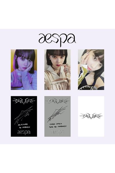 Kpop Dünyasi Aespa Winter ''Savage'' Album Card Set