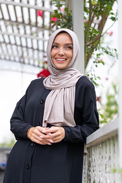 ELANS Combed Cotton Ready Practical Shawl Scarf Mink