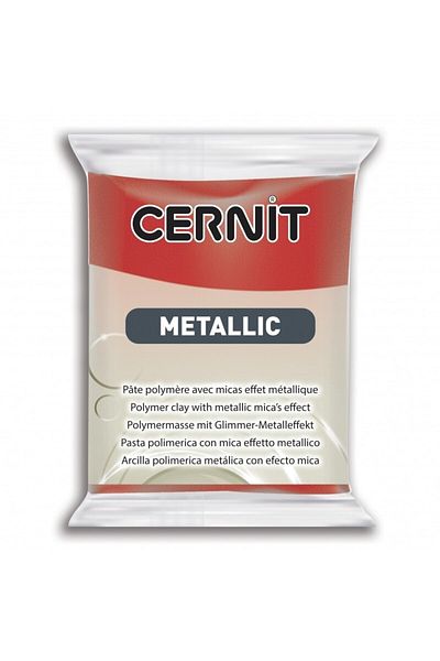 Cernit Metallic Polymer Clay 56 Gr400 Red