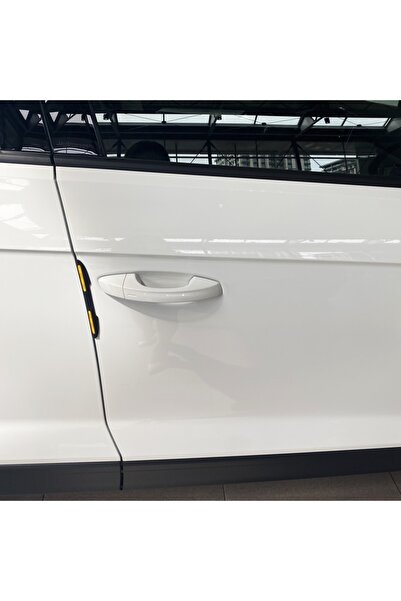 Genel Markalar Fiat Marea Uyumlu Reflektörlü Kapı Bademi Geçmeli Kapı Koruyucu Sarı FS