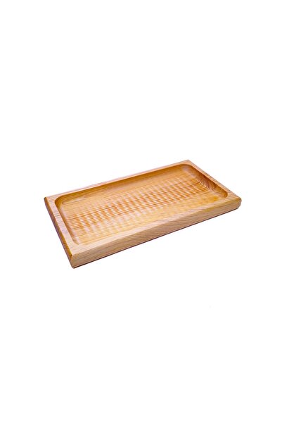 BİLWOOD طبق تقديم خشبي مستطيل متوسط الحجم للوجبات الخفيفة متعدد الأغراض