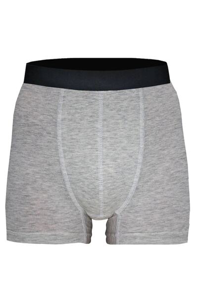 BLACK SWALLOW Erkek Pamuklu Likralı Gri Boxer