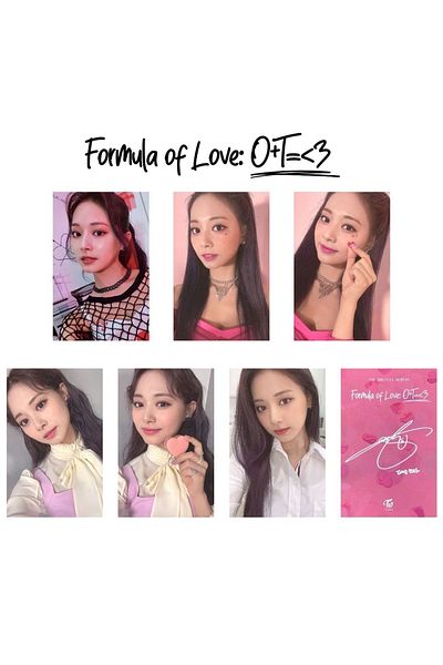 Kpop Dünyasi Twice Tzuyu "Formula Of Love" Album Card Set