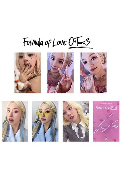Kpop Dünyasi Twice Chaeyoung " Formula Of Love " Album Card Set