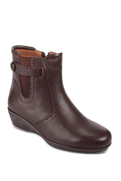 Forelli Ankle Boots - Brown - Flat