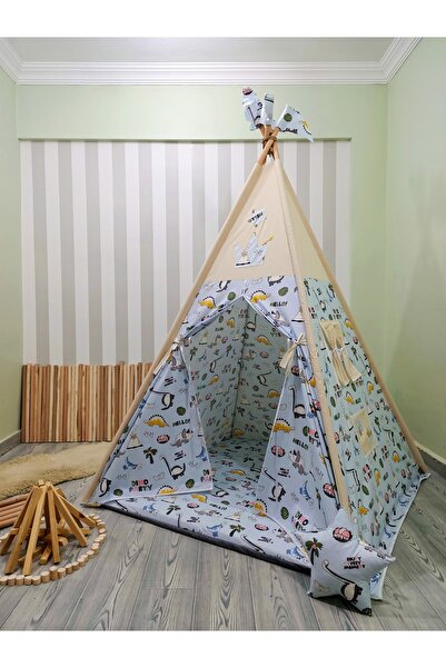 Henna Prime Kızıldereli Çocuk Oyun Çadırı Sabitlenebilir Büyük Boy Elit Serisi