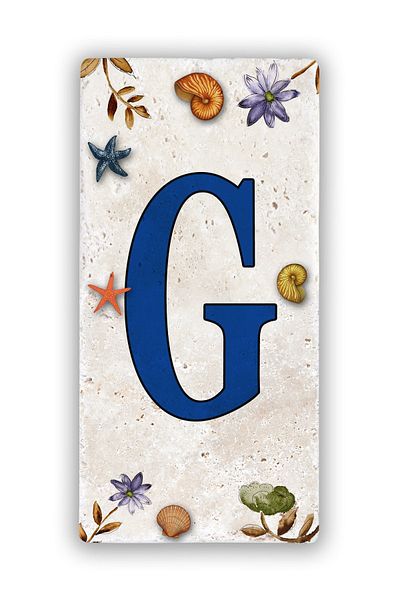 Oscar Stone Decor Γράμμα Αριθμός Πόρτας Φυσικής Πέτρας G