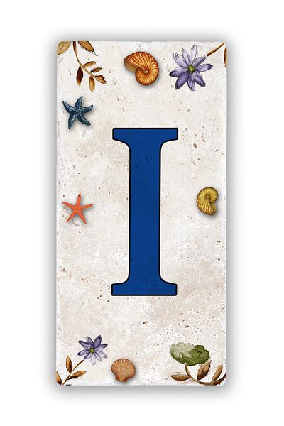 Oscar Stone Decor Φυσική πέτρα Αριθμός πόρτας Γράμμα Ι
