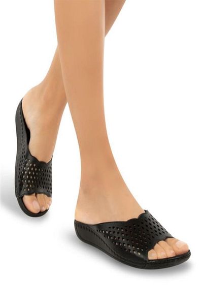 Muya Flynn 31126-001 - Papuci negri cu talpă anatomică pentru femei 36-40