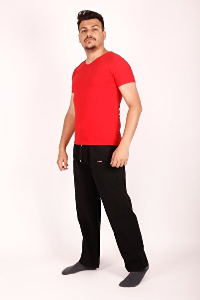 FATELLA Unisex Raw Cloth Summer Comfortable Elastic Waist Corded Linen Look C...