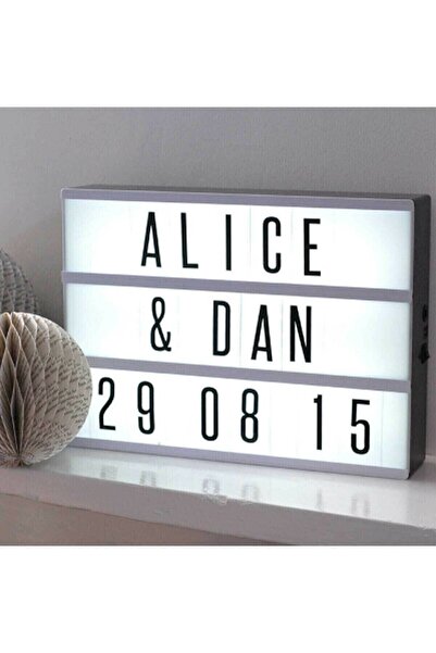 TEKNO İSTANBUL Led Light Box Dekoratif 94 Harfli Led Işıklı Pano Pano-1