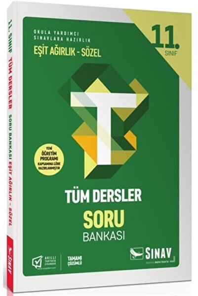 Sınav Yayınları 11. Sınıf Tüm Dersler Eşit Ağırlık Sözel Soru Bankası