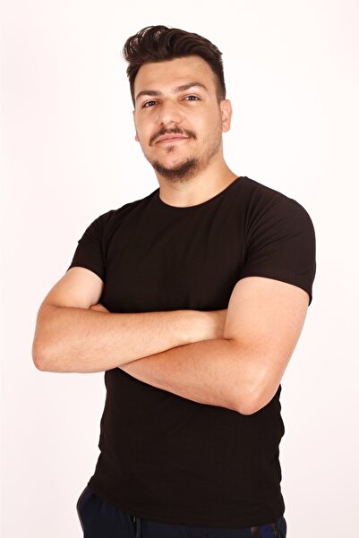 FATELLA Tricou pentru bărbați, cu croială slim fit, culoare uni