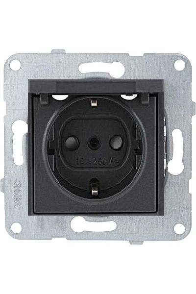 VİKO Artline Novella-trenda Smoked Covered Grounded Socket - Frameless
