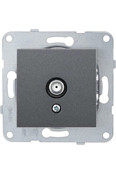 VİKO Artline Novella-trenda Smoked Satellite Socket with F Connector - Frameless