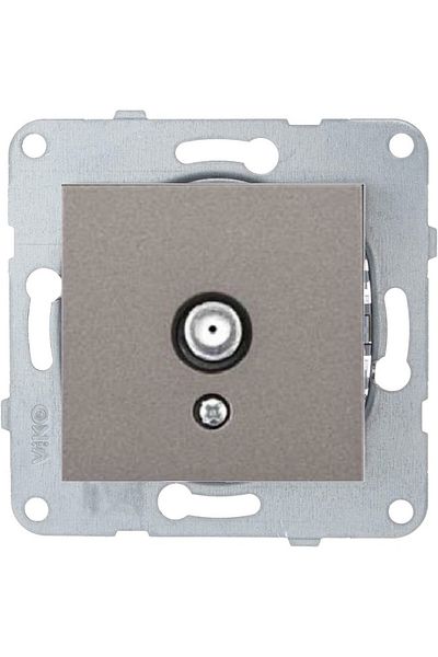 VİKO Artline Novella Trenda Anthracite Satellite Socket with F Connector - Frameless