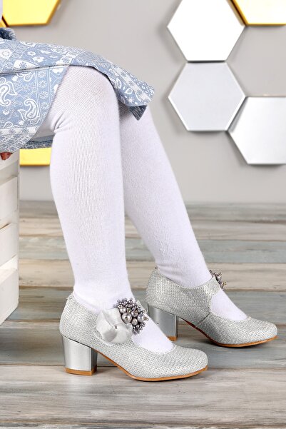 KARAMAZI 751 Çupra Günlük Kız Çocuk 4 Cm Topuk Babet Ayakkabı