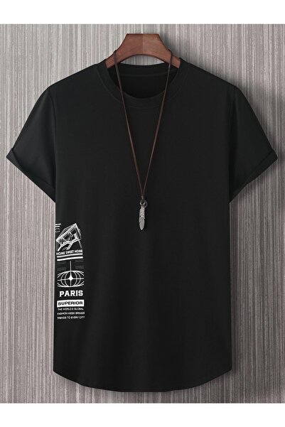DAXİS Sportwear Company Paris Baskılı Oversize Tshirt -