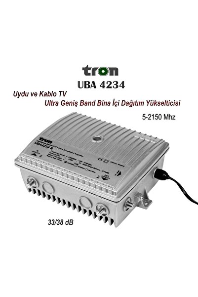 TRON Uba 4234r Uydu Ve Kablo Tv Bina Içi Dağıtım Yükselticisi - Full Band