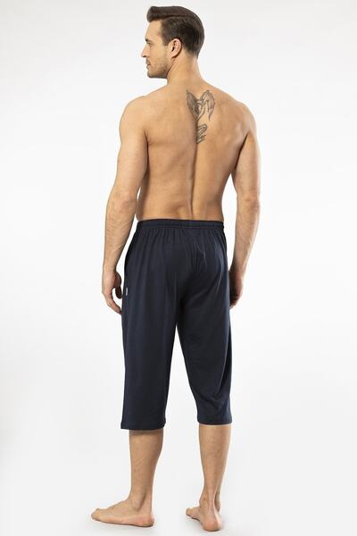 Cacharel 2233 Чоловічі модні бавовняні капрі-шорти - темно-сині