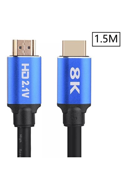 Alfais 5094 8k Ultra HD 2.1v 48gbps كابل HDMI مطلي بالذهب Uhd 1.5 متر
