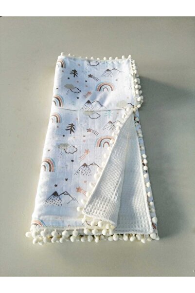 BabyLifeHome غطاء موسلين بيكيه مقاس 110x100