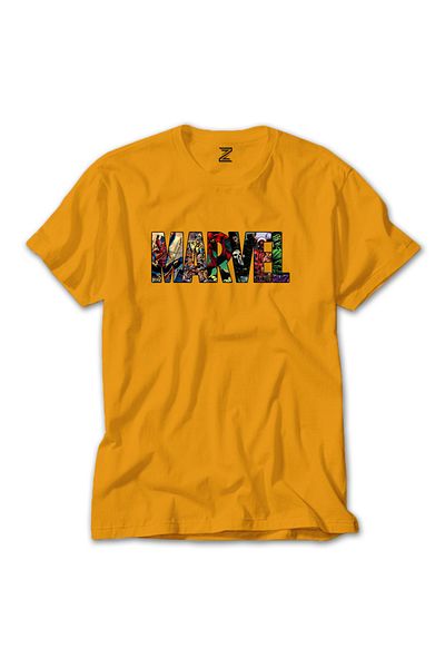 Z zepplin Marvel Heroes In Post 2 - Κίτρινο T-shirt