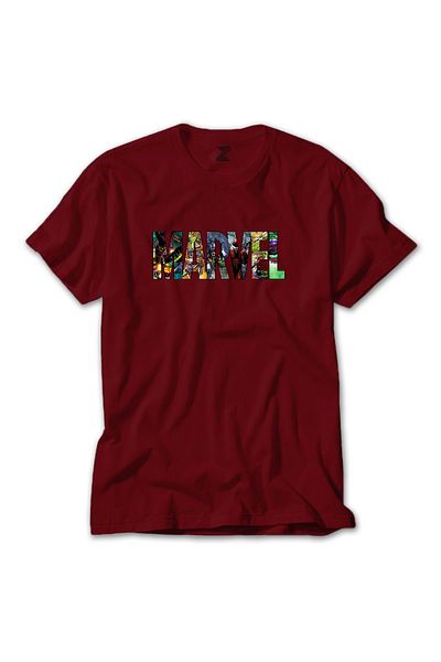 Z zepplin Eroii Marvel în tricou post roșu
