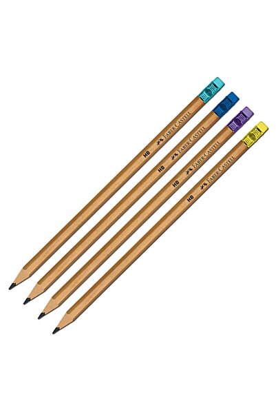 Faber Castell Faber Pencil Natural with Eraser 117900