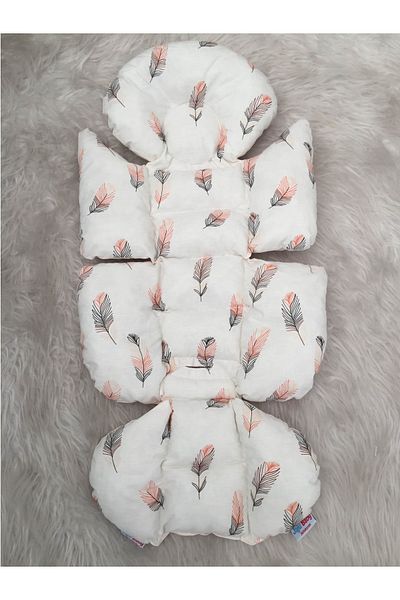 Jaju Baby Feather Patterned Baby Stroller Cushion