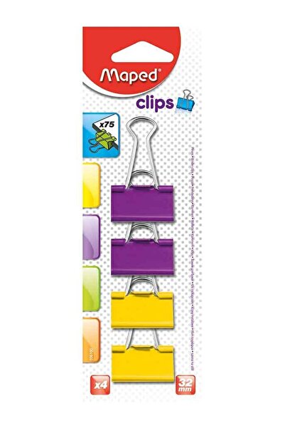 Maped Kıskaç 32mm Renkli 4'lü Blister 036100aa