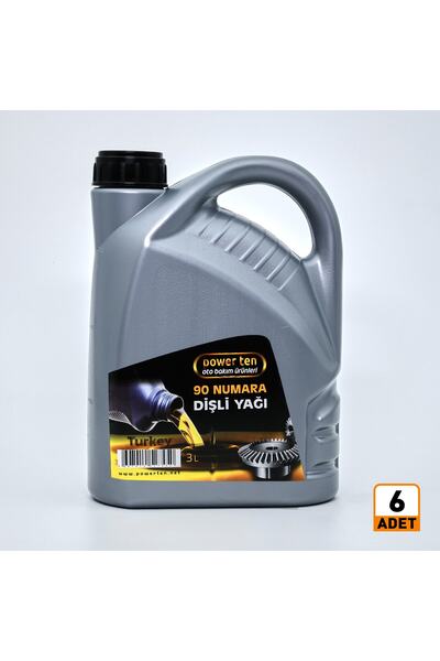 Powerten 90 Numara Dişli Asansör Yağı 3 Litre 6 Adet | 2025