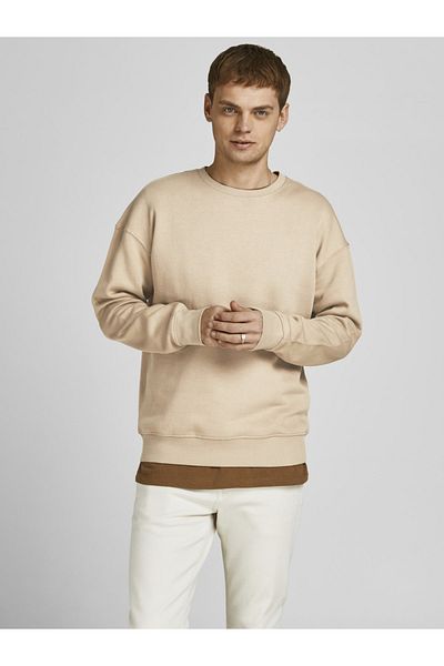 Jack & Jones Φούτερ σε μονόχρωμη λαιμόκοψη
