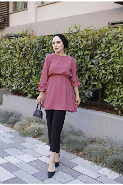 modasindoma Ženska struk okupio detaljan Airobin Tunika