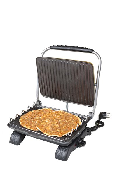 Dökümix Plus Organic Cast Iron Grill Toaster with Gray Grill Apparatus and Brush