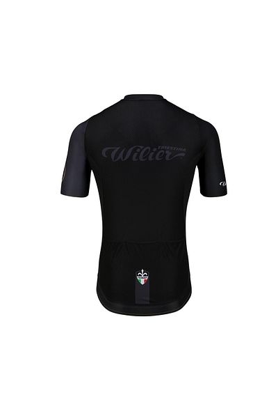 Wilier قميص ركوب الدراجات للسيدات باللون الأسود من Maglia Cycling Club - L