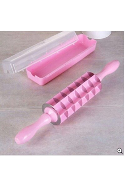 Genel Markalar Pembe 7 Bıçaklı Mantı Merdane Mantı Kesme Aparatı