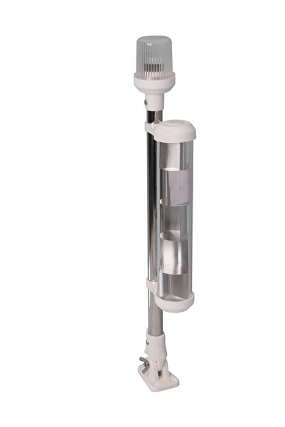 GÖKHAN Denizcilik Çıpa Fenerli Reflektörlü Bayrak Direği 12v 40cm