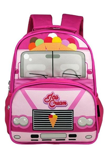 ÜMİT ÇANTA Famebag--cennec Ice Cream Printed Girl's School Bag and Lunch Bag Set