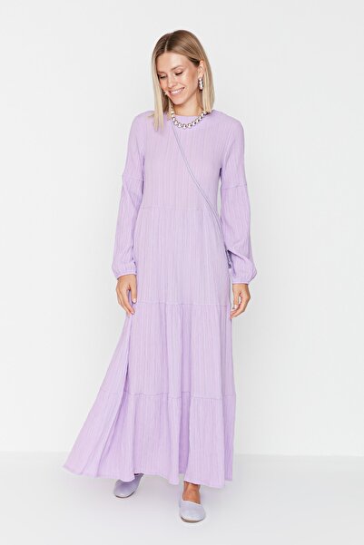 Trendyol Modest Dress - Purple - Basic