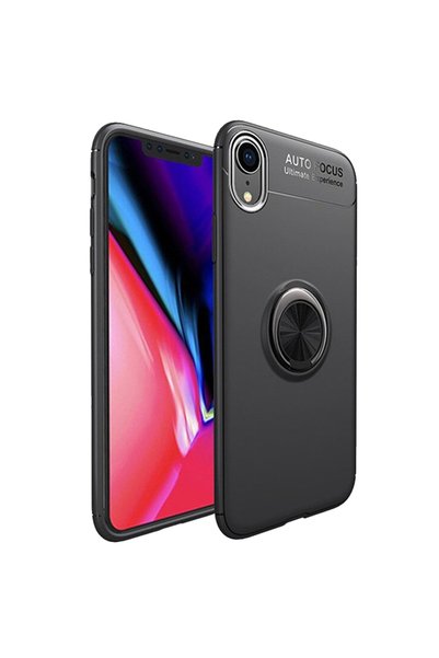 Smart Tech حافظة سيليكون متوافقة مع هاتف آيفون Xr مع حلقة
