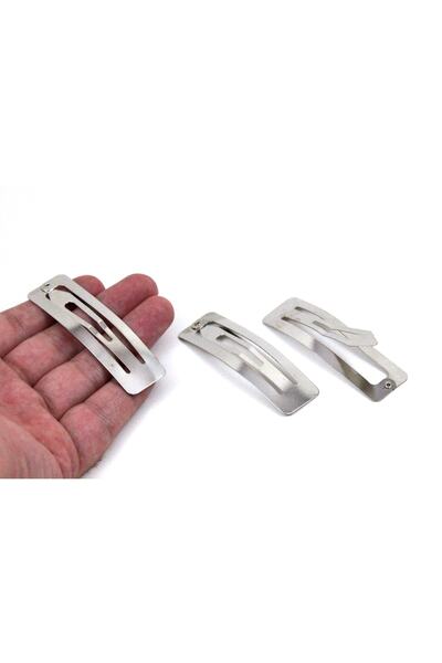 yfhobi 5 Adet - 7 Cm Nikel Kaplama Dikdörtgen Çıt Çıt Toka, 1.kalite, Yerli Ü...