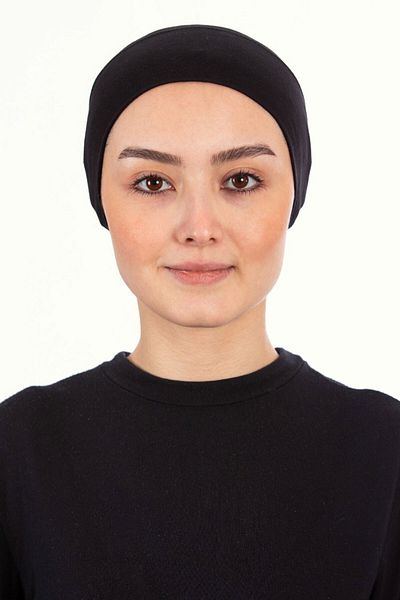 Afilva Women's Combed Black Bonnet