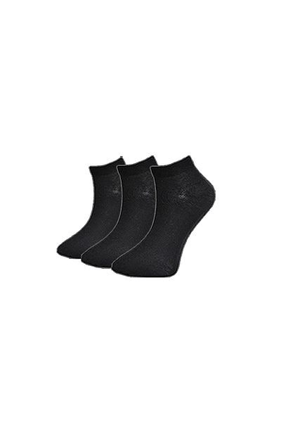 TUĞBABABY 1. Ποιοτικές Unisex Μαύρες Κάλτσες Αστραγάλου 3 Τεμαχίων