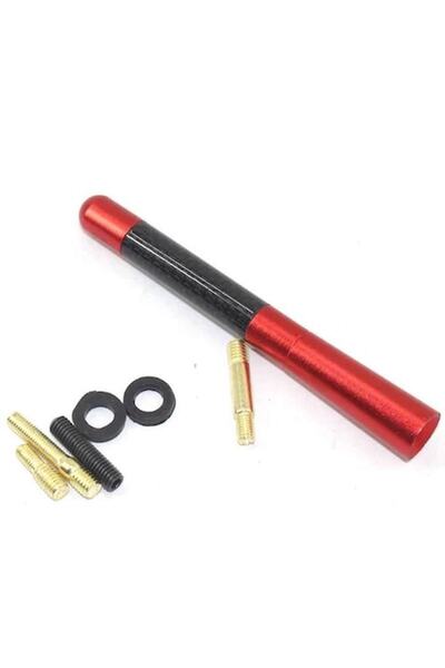 Hyundai Accent Admire Kırmızı Karbon Fiber Çubuk Anten Seti