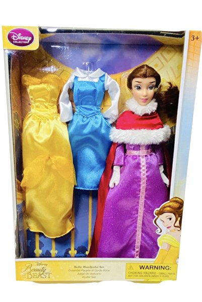 DİSNEY PRİNCESS Belle Bebek 2 Kıyafet Değişen Orijinal