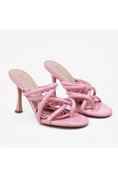 Nervia Berry| Women's Lace-Up Heeled Pink Sandals
