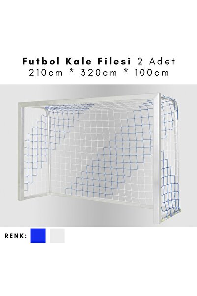 ÖZBEK Futbol Kale Filesi - Halı Saha Kale Ağı 210 * 320 * 100cm